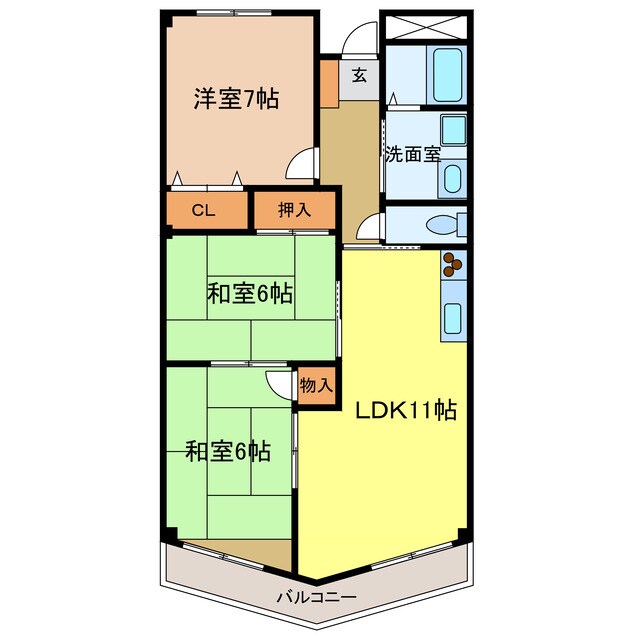 間取り図 日吉マンション