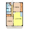 シャンブル21 2LDKの間取り