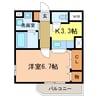 エスポワール　ヒル 1Kの間取り