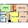 ハイツＫＯＹＡＭＡ 3DKの間取り
