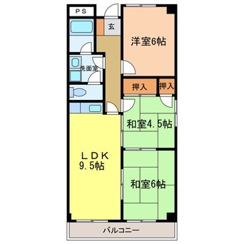 間取図 グリーンヒル三日市