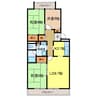 エスポワール岩湧 3LDKの間取り