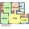 北浦第二ハイツ 3LDKの間取り