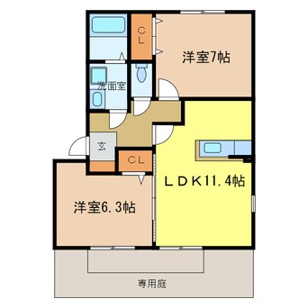 間取図 リビングタウン狭山池