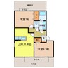 リビングタウン狭山池 2LDKの間取り