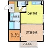 ビアンコフォレスタ 1DKの間取り