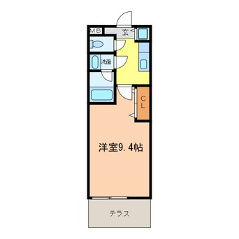 間取図 ラフィーネ・マック