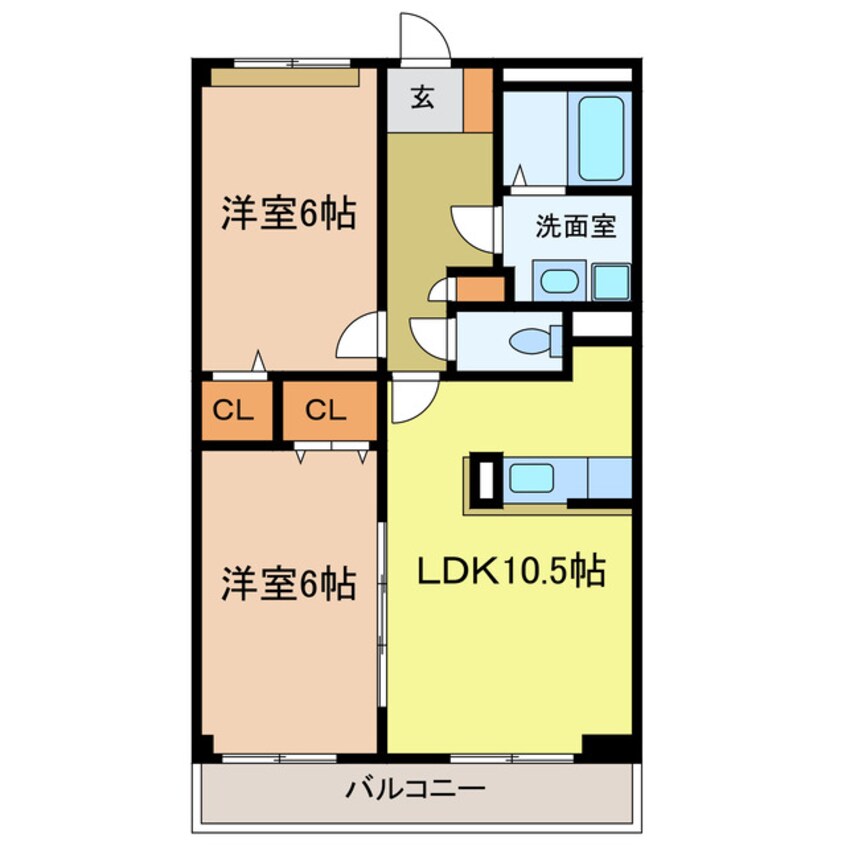 間取図 ローレルハイツ