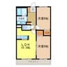 ローレルハイツ 2LDKの間取り