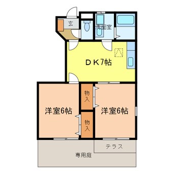 間取図 コスモスＢ