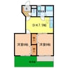 インサイドヒル 2DKの間取り