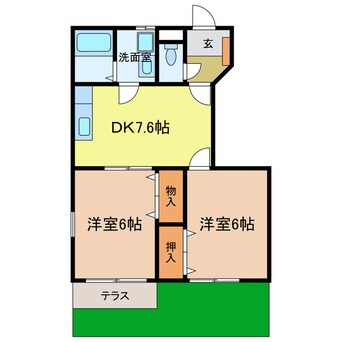 間取図 インサイドヒル