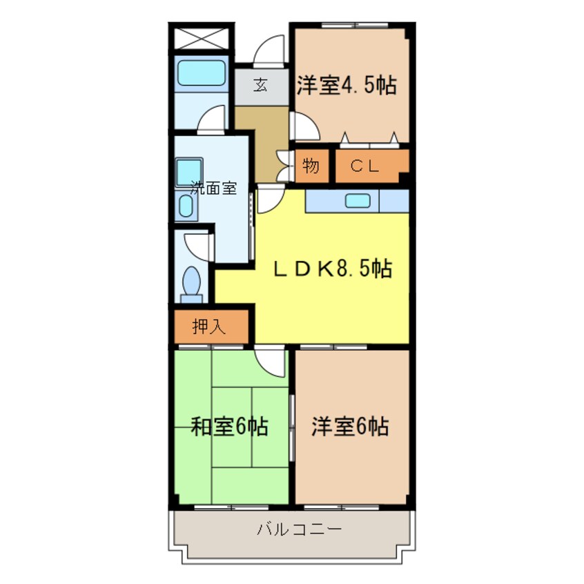 間取図 メゾン大北