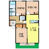 ドミール錦 3LDKの間取り