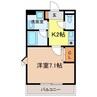 クイールⅠ 1Kの間取り