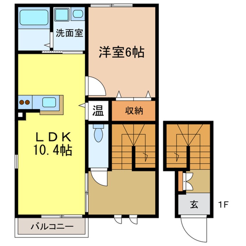 間取図 クレストコートA