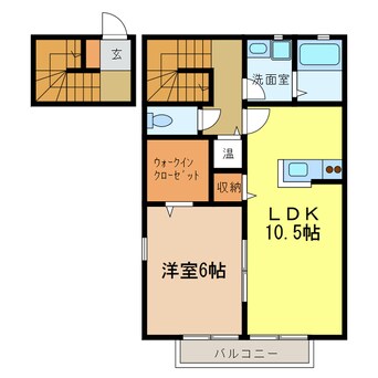 間取図 クレストコート　B