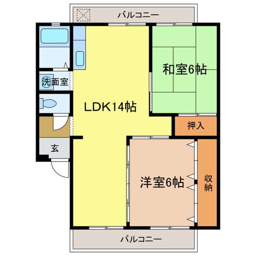 間取図 三晃マンション