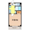 アンソレイユ 1Kの間取り