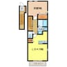 メロディーハウスⅡ 1LDKの間取り