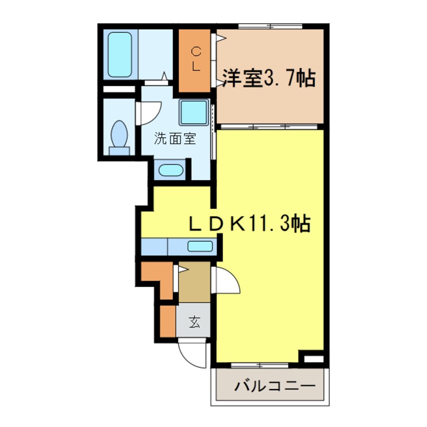 間取図 カルム・メゾンＢ