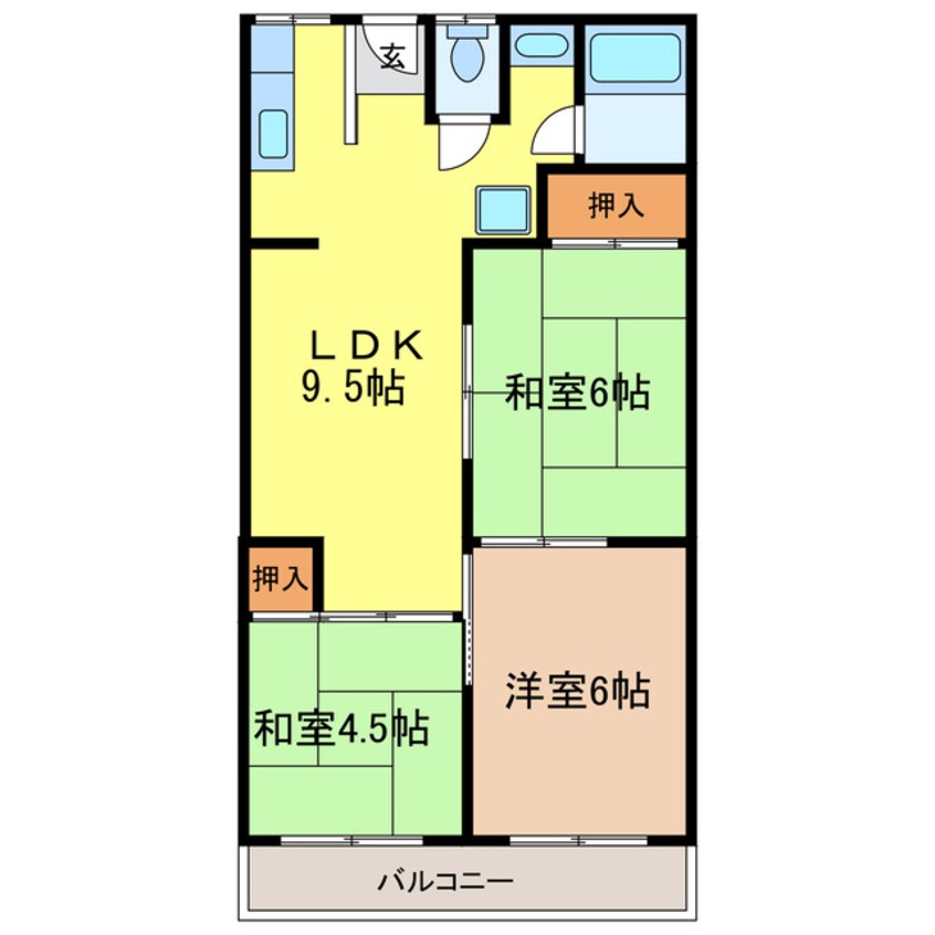 間取図 第2ホープハイツ