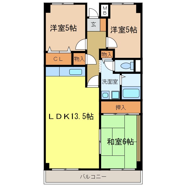 間取り図 プレスト・コート壱番館