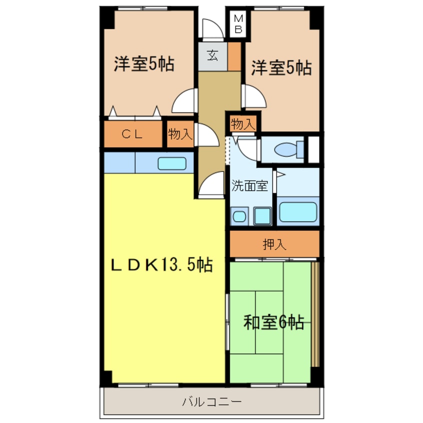 間取図 プレスト・コート壱番館