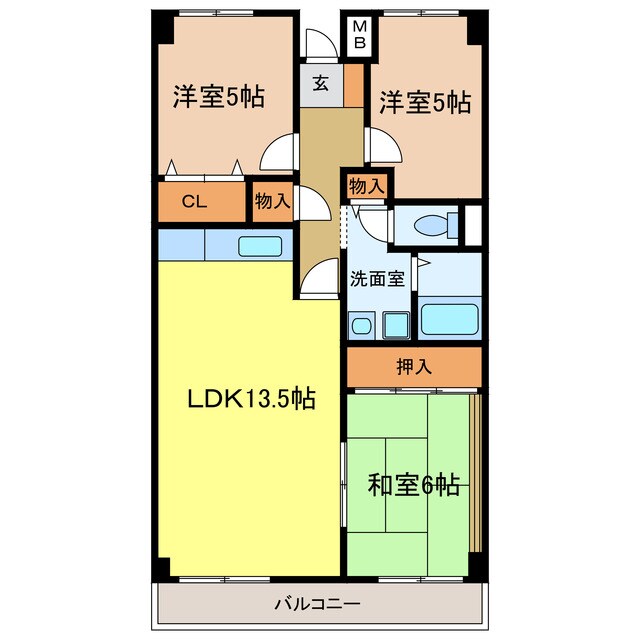 間取り図 プレスト・コート壱番館