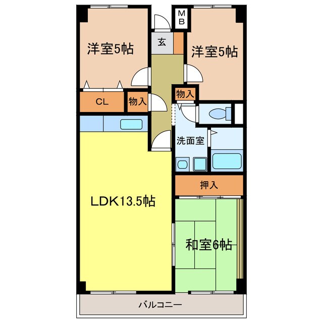 間取り図 プレスト・コート壱番館