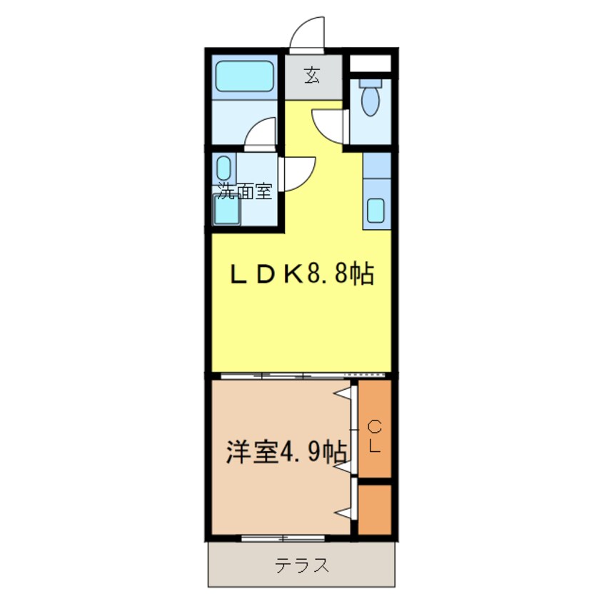 間取図 フローラ河内長野