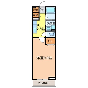 間取図 ビッグ　ウエスト