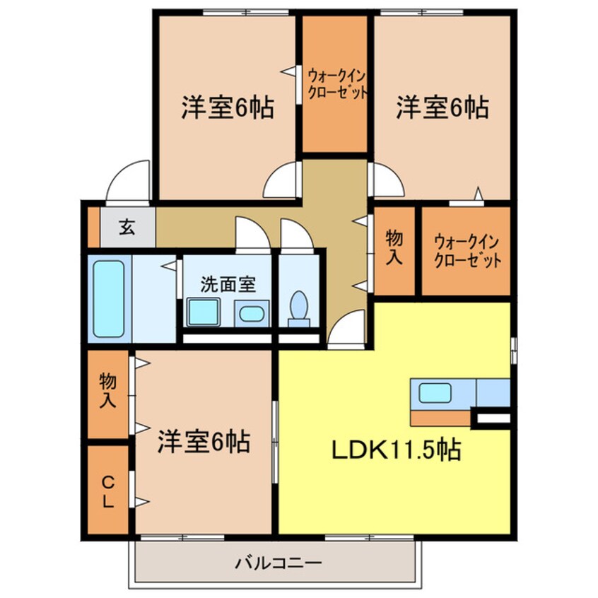 間取図 エスペランサD