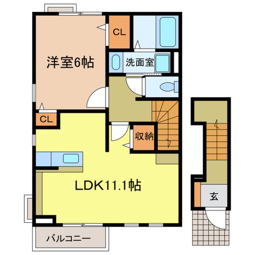 間取図 ドゥーエ