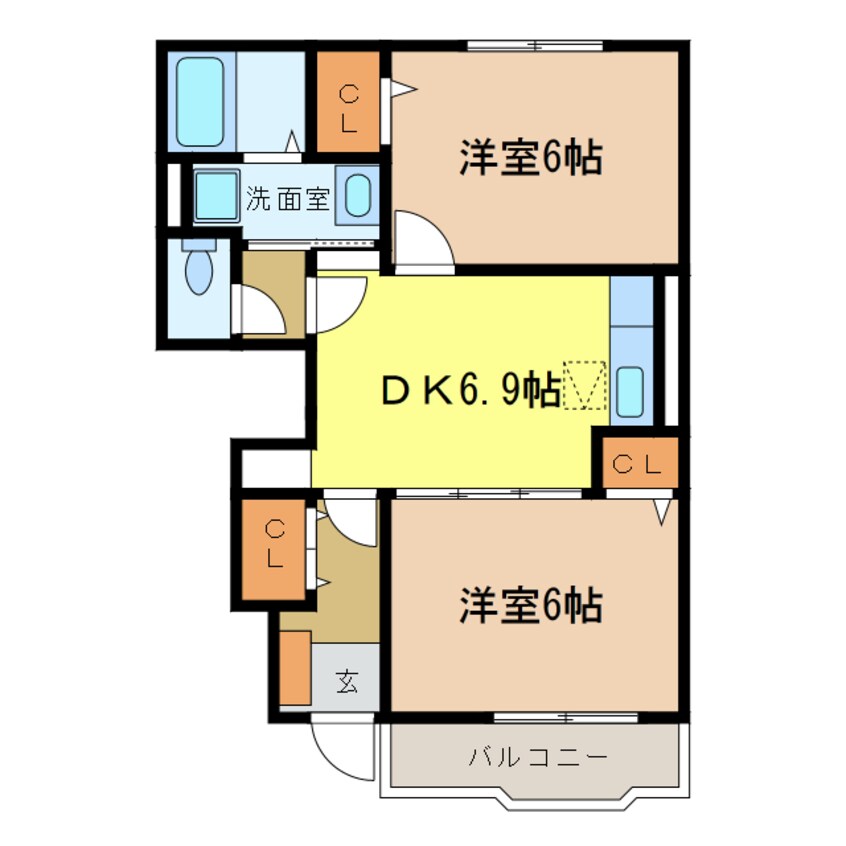 間取図 グラントゥールⅠ