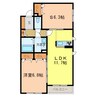 シャーメゾン　サン　ピラー 1LDK+Sの間取り