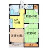 長谷川ビル 3DKの間取り