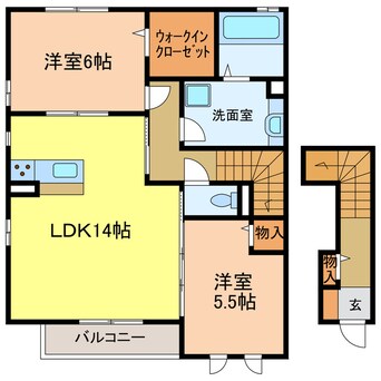 間取図 エーデル自由丘B棟