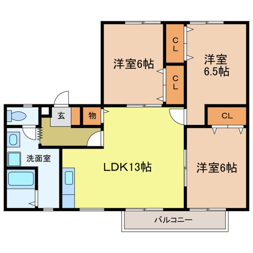 間取図 クレオコリーヌ