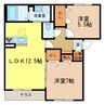 シャーメゾン　グリーンハイツ 1LDK+Sの間取り