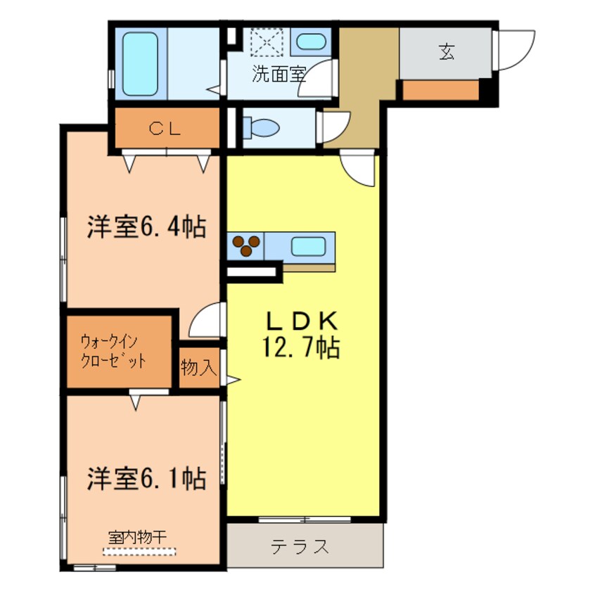 間取図 シャーメゾン　レグルス