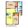 レフィナード 2LDKの間取り