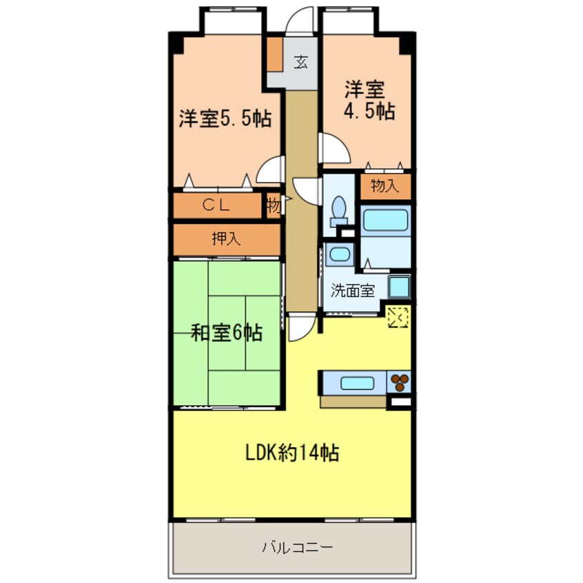 間取図 南海サウスコート千代田