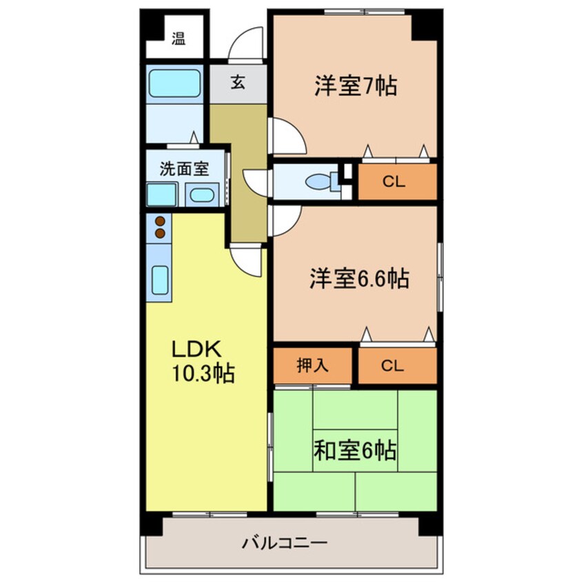 間取図 ウエストインヒルズ