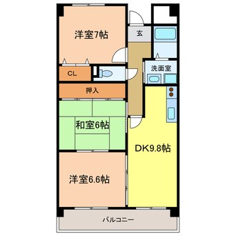 間取図 ウエストインヒルズ