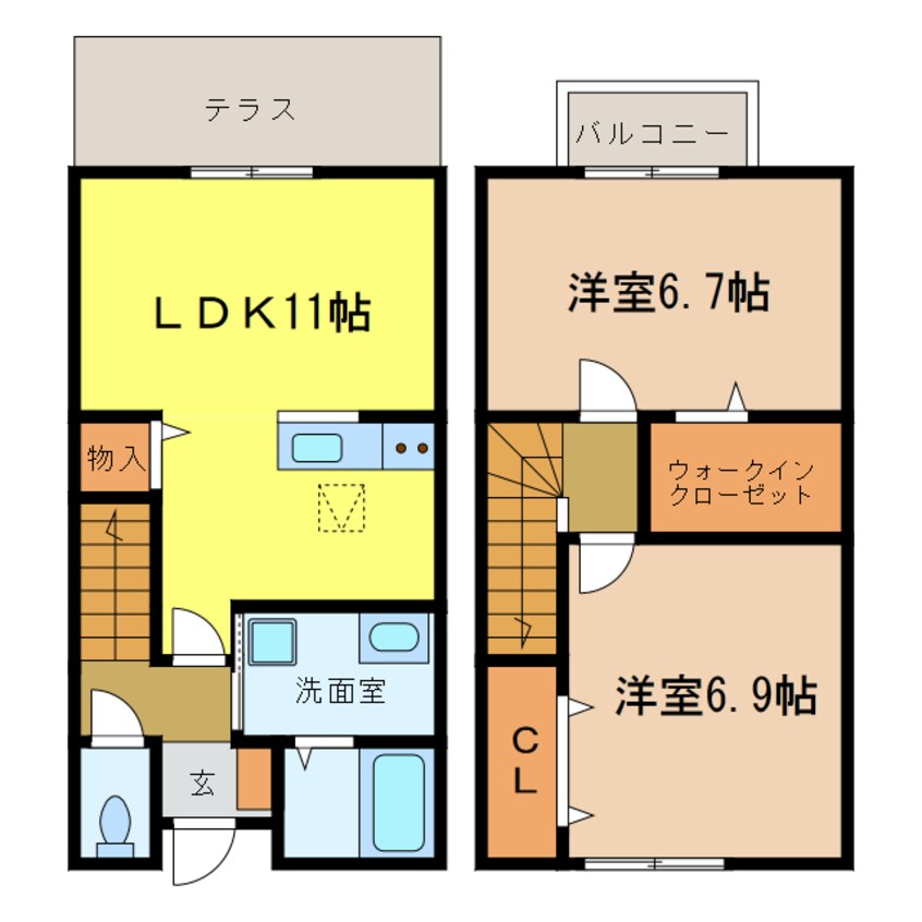 間取図 リブェール