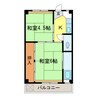 ビレッジハウス木戸　1号棟 2Kの間取り