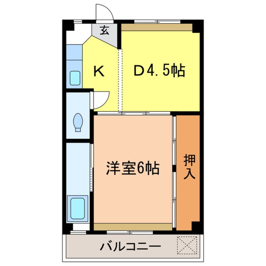 間取図 ビレッジハウス木戸　1号棟