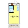 ロイヤルハイツ川西 1Rの間取り