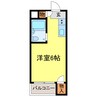 ロイヤルハイツ川西 1Rの間取り